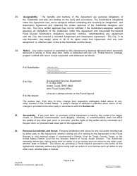 Subdivision Construction Agreement - City of Austin, Texas, Page 8