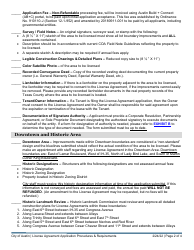 License Agreement Application Procedures &amp; Requirements - Land Management - City of Austin, Texas, Page 2
