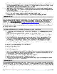 License Agreement Application Procedures &amp; Requirements - Land Management - City of Austin, Texas, Page 3