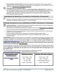 Easement Release Application - Land Management - City of Austin, Texas, Page 3