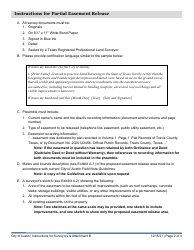 Instructions for Easement Release Application - Land Management - City of Austin, Texas, Page 2