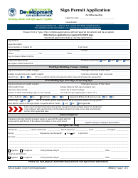 Document preview: Sign Permit Application - City of Austin, Texas