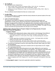 Instructions for Major Drainage and Regional Detention Projects Application - City of Austin, Texas, Page 5
