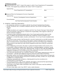 Instructions for Major Drainage and Regional Detention Projects Application - City of Austin, Texas, Page 9