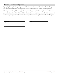 Master Review Application - City of Austin Volume Builder Program - City of Austin, Texas, Page 4