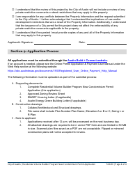 New Condominium Permit Application - One and Two Family Dwellings - Residential Volume Builder Program - City of Austin, Texas, Page 4