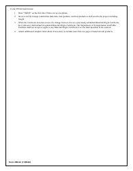 Form 25D-60 Material Origin Certificate - Alaska, Page 2