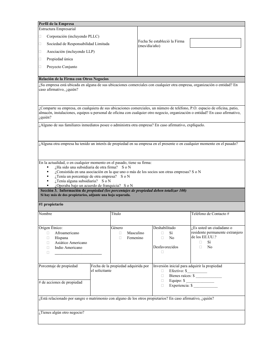 Solicitud De Certificacion Uniforme a Nivel Estatal - North Carolina (Spanish), Page 2