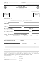 Application for Peddler&#039;s License or Renewal - City of Long Beach, New York