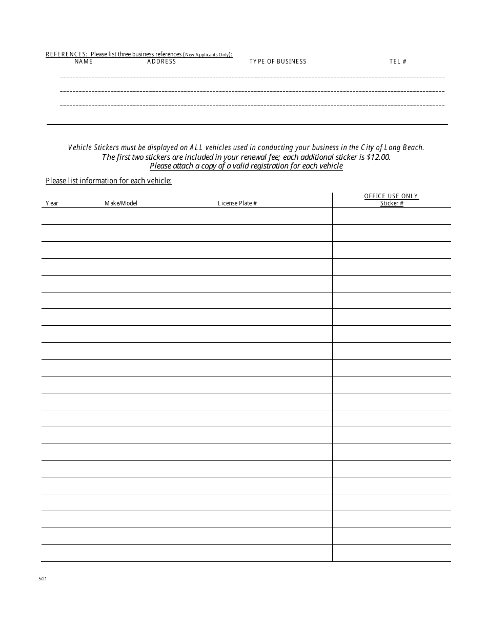 Application for Mercantile License - Gardener / Landscaper - City of Long Beach, New York, Page 2