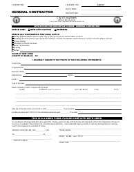 Document preview: Application for Mercantile License - General Contractor - City of Long Beach, New York