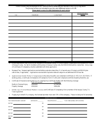 Application for Master Plumber&#039;s License or Renewal - City of Long Beach, New York, Page 2