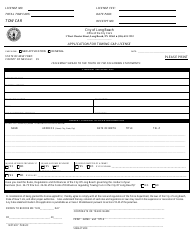 Document preview: Application for Towing Car License - City of Long Beach, New York