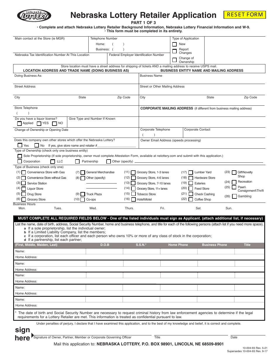 Form 10-004-93 - Fill Out, Sign Online And Download Fillable Pdf 