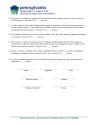 Hayride Attraction Application Checklist - Pennsylvania, Page 2