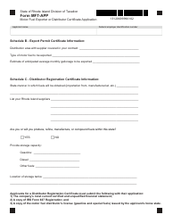 Form MFT-APP Motor Fuel Exporter or Distributor Certificate Application - Rhode Island, Page 2