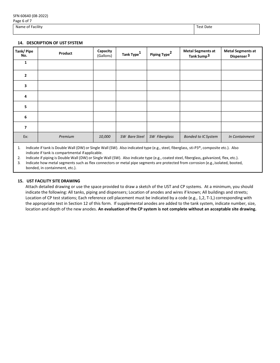 Form SFN60640 - Fill Out, Sign Online and Download Fillable PDF, North ...