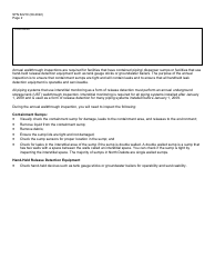 Form SFN62219 Annual Ust Walk Through Inspection Checklist - North Dakota, Page 2