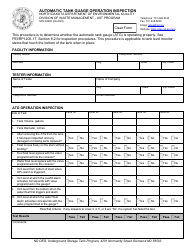 Document preview: Form SFN62220 Automatic Tank Guage Operation Inspection - North Dakota