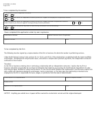 Form SFN58394 Independent Contractor Verification Application - North Dakota, Page 6
