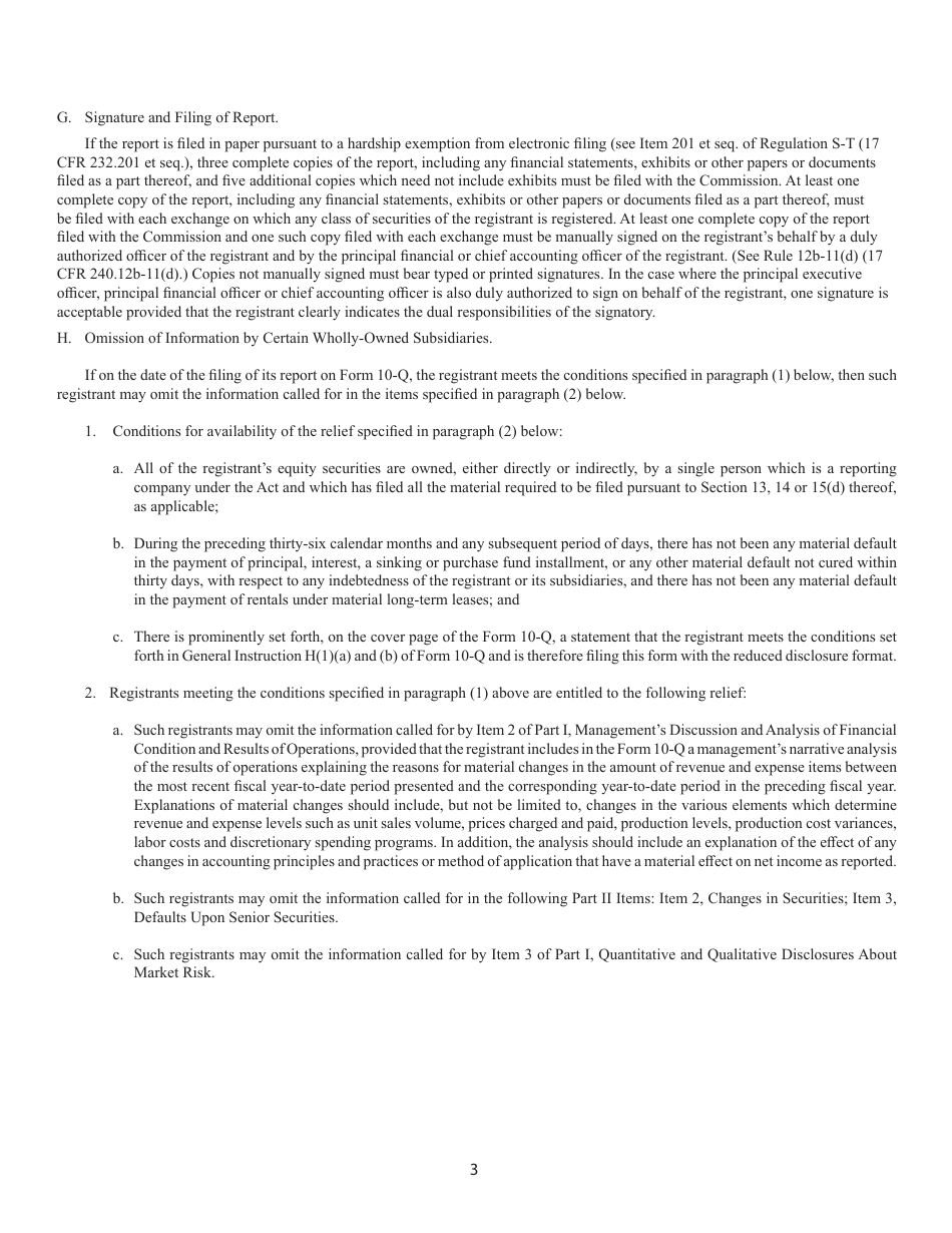 Form 10-Q (SEC Form 1296) General Form for Quarterly Reports Under Section 13 or 15(D), Page 3