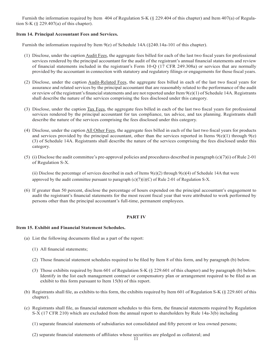 Form 10-K (SEC Form 1673) Annual Report Pursuant to Section 13 or 15(D) of the Securities Exchange Act of 1934, Page 11
