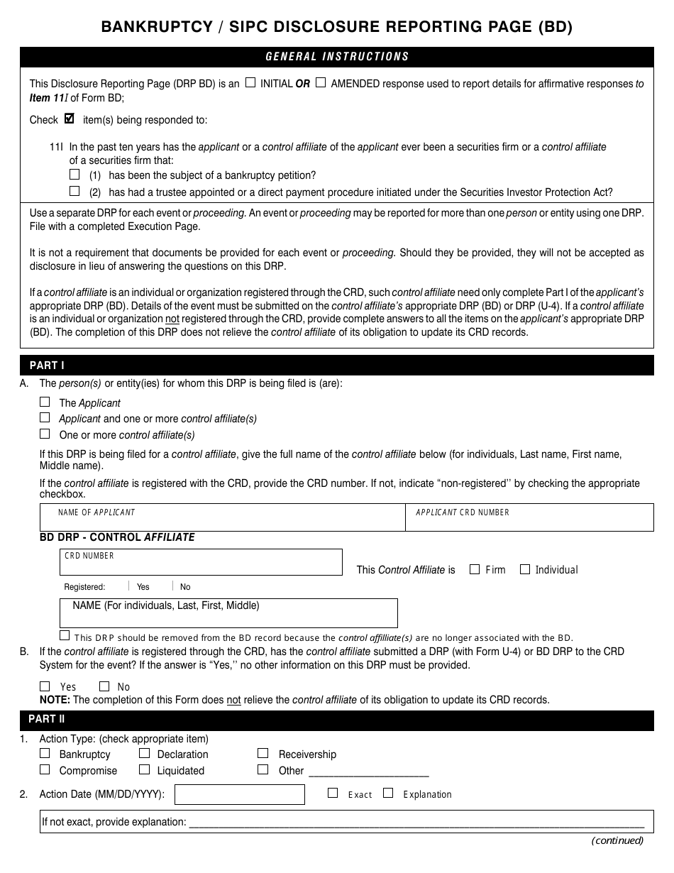 Form BD (SEC Form 1490) Uniform Application for Broker-Dealer Registration, Page 25