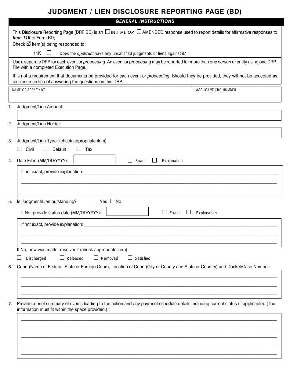Form BD (SEC Form 1490) Uniform Application for Broker-Dealer Registration, Page 28