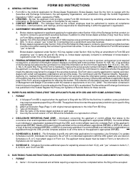 Form BD (SEC Form 1490) Uniform Application for Broker-Dealer Registration, Page 2