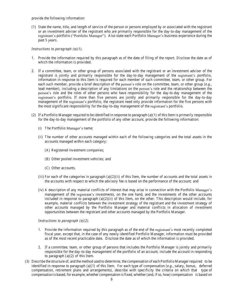 Form N-CSR (SEC Form 2569) Certified Shareholder Report of Registered Management Investment Companies, Page 10