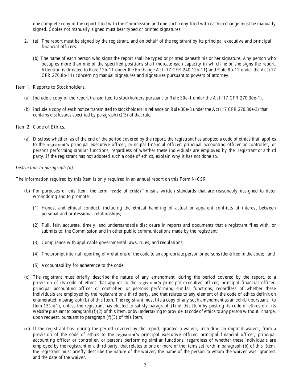 Form N-CSR (SEC Form 2569) Certified Shareholder Report of Registered Management Investment Companies, Page 4