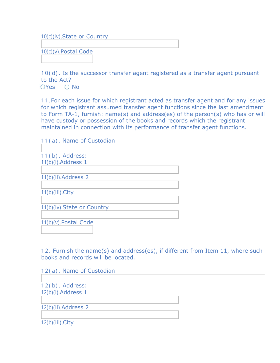 Form TA-W (SEC Form 1669) Notice of Withdrawal From Registration as Transfer Agent Pursuant to Section 17a of the Securities Exchange Act of 1934, Page 4