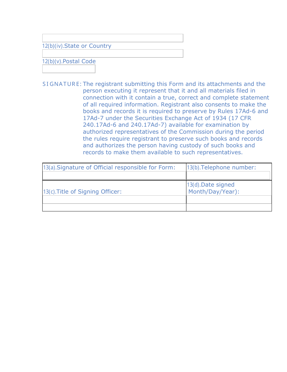 Form TA-W (SEC Form 1669) Notice of Withdrawal From Registration as Transfer Agent Pursuant to Section 17a of the Securities Exchange Act of 1934, Page 5