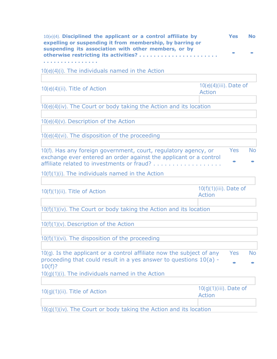 Form TA-1 (SEC Form 1528) Uniform Form for Registration as a Transfer Agent and for Amendment to Registration Pursuant to Section 17a of the Securities Exchange Act of 1934, Page 13