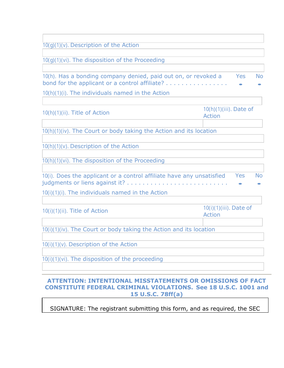 Form TA-1 (SEC Form 1528) Uniform Form for Registration as a Transfer Agent and for Amendment to Registration Pursuant to Section 17a of the Securities Exchange Act of 1934, Page 14