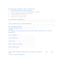 Form TA-1 (SEC Form 1528) Uniform Form for Registration as a Transfer Agent and for Amendment to Registration Pursuant to Section 17a of the Securities Exchange Act of 1934, Page 2