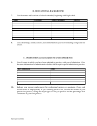 Application for Colorado State Court Judgeship - Colorado, Page 2