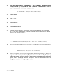 Application for Colorado State Court Judgeship - Colorado, Page 9