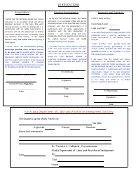 Student Learner Work Permit - Alaska, Page 2
