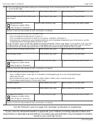 Form SSA-1-BK Application for Retirement Insurance Benefits, Page 3