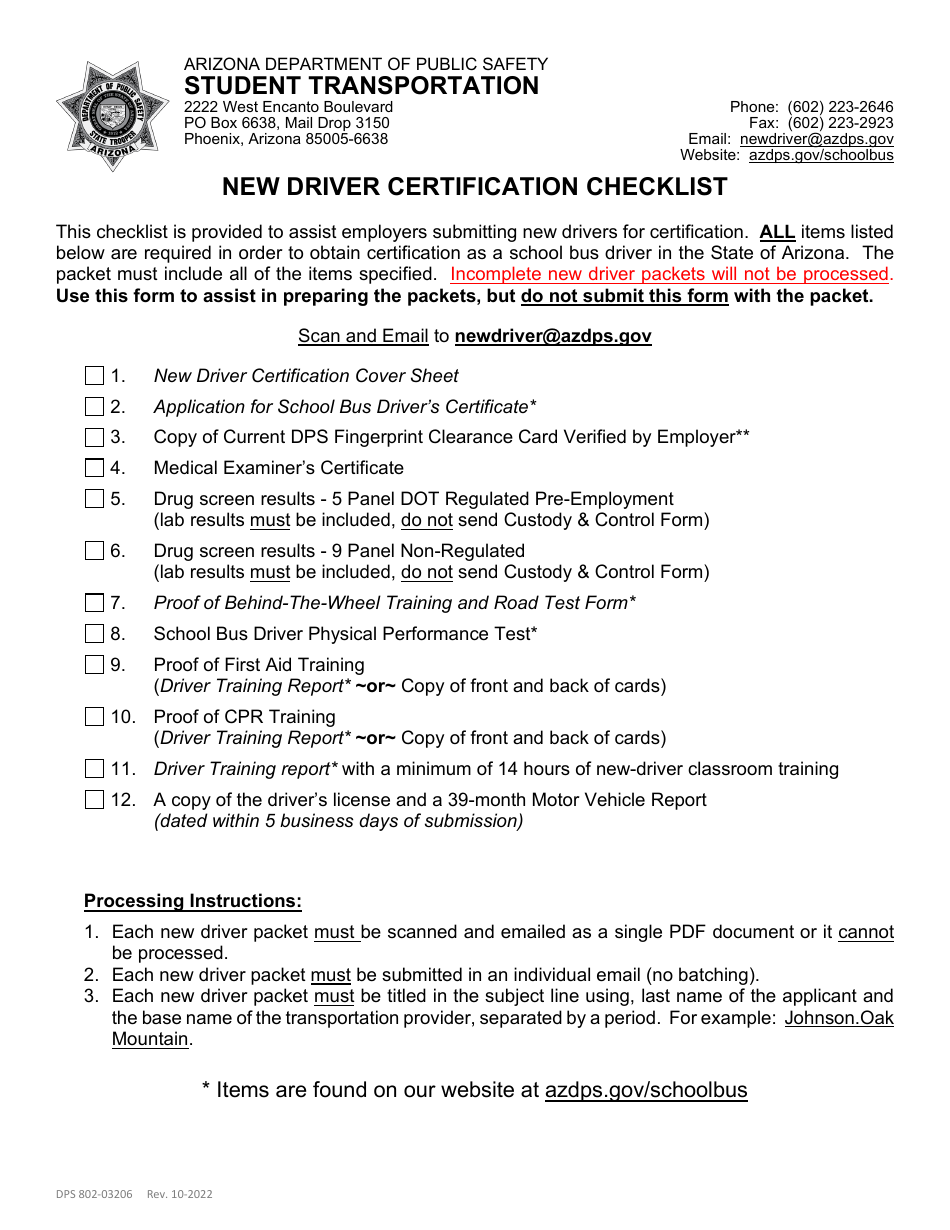Form DPS80203206 Fill Out, Sign Online and Download Fillable PDF