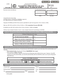 Form WH-1612 Transmittal Form for W-2s or 1099s Submitted by Cd-Rom or Paper - South Carolina