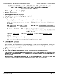 Form LIC9163B Request for Live Scan Service - Long Term Care Ombudsman - California, Page 2