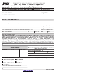 Form INF1301A Requests for National Driver Register (Ndr) Record Checks - California, Page 2