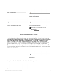 Order Setting Trial Date and Committing Adult for Involuntary Treatment Pending Trial - KIng County, Washington, Page 4