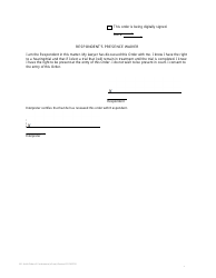 Adult Order of Continuance - King County, Washington, Page 3