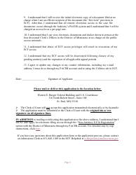 Application for Pro Se Litigant to File Electronically - Minnesota, Page 3