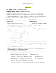 Individual Student Needs Assessment Form - Preschool and School Age Children and Youth Living in Homeless Situations - North Dakota, Page 2