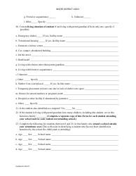 Individual Student Needs Assessment Form - Preschool and School Age Children and Youth Living in Homeless Situations - North Dakota, Page 4