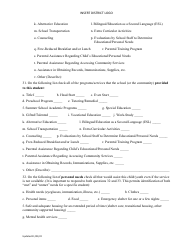 Individual Student Needs Assessment Form - Preschool and School Age Children and Youth Living in Homeless Situations - North Dakota, Page 7